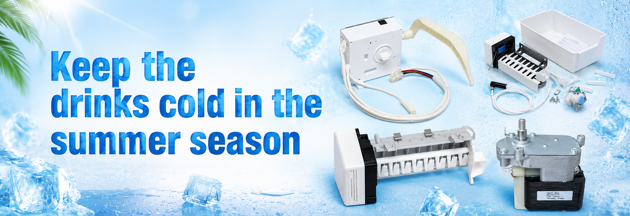 Ice maker parts to keep the drinks cold in the summer heat!