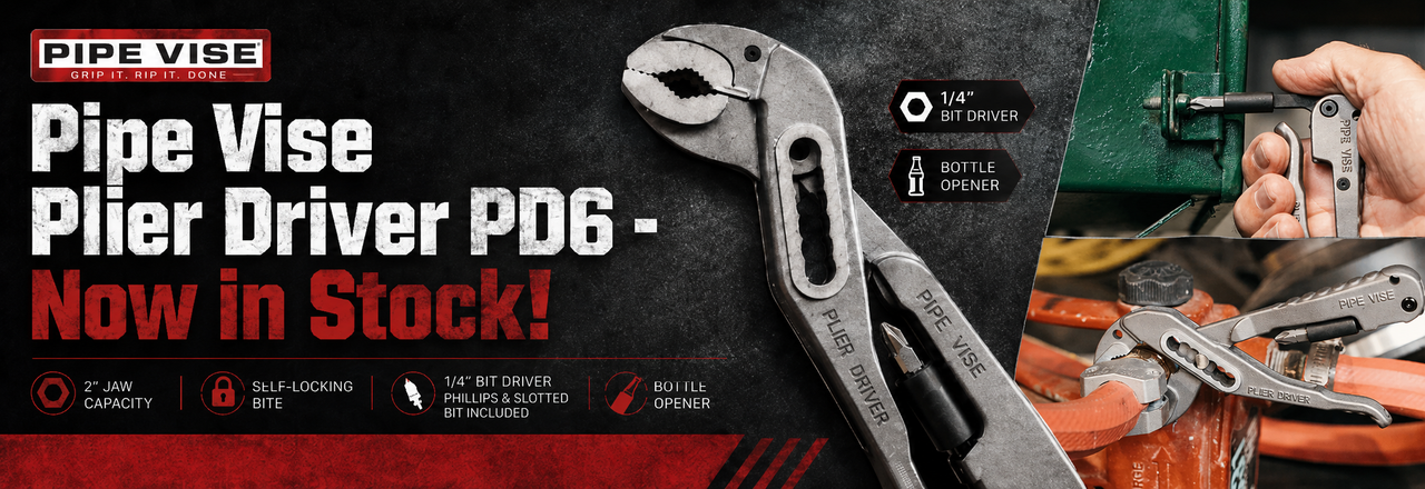 Pipe Vise Plier Driver PD6 Multi-Tool Now in Stock!