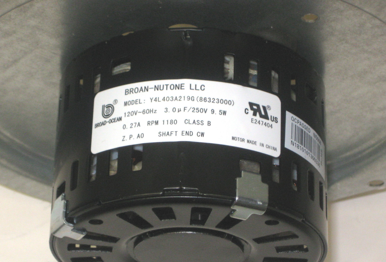 Nutone Broan Vent Bath Fan Motor Wheel | McCombs Supply Co