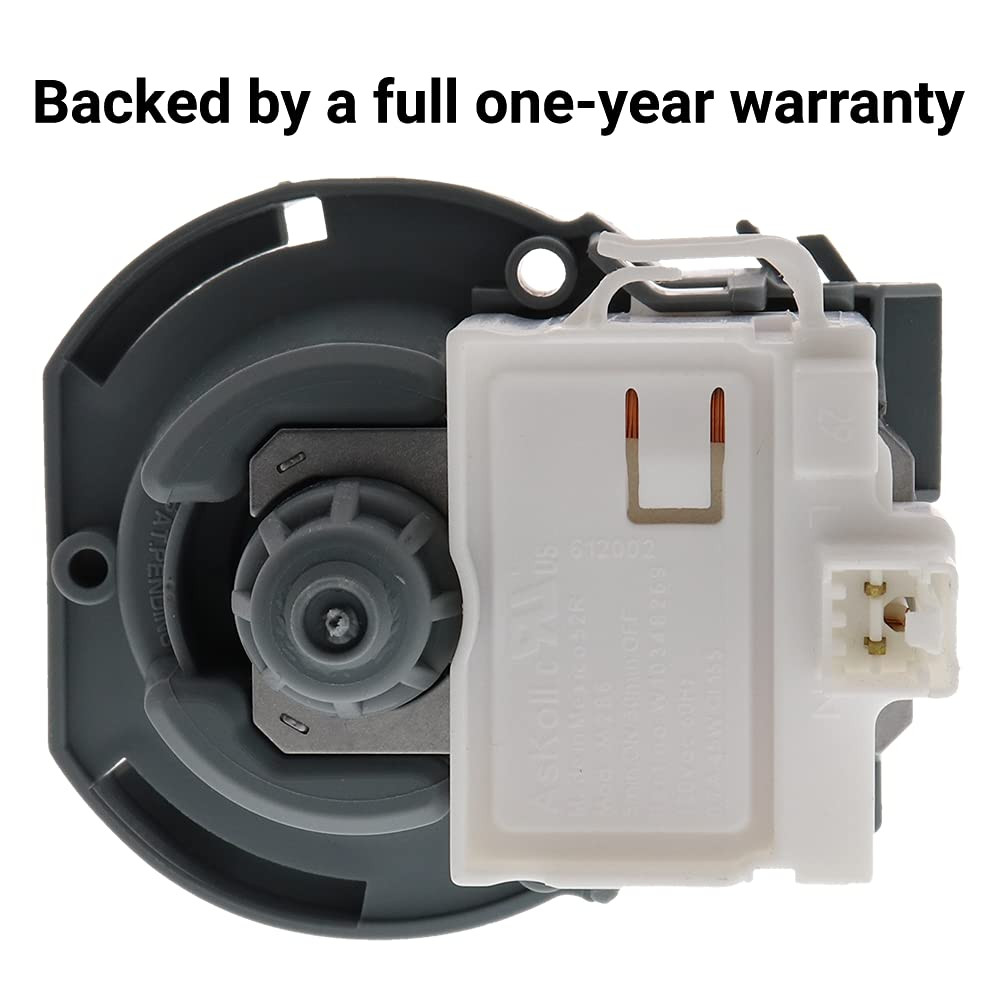 thumbnail image 2 of Dishwasher Drain Pump – Replaces Frigidaire, Kenmore, Sears WPW10581874 2 of 2