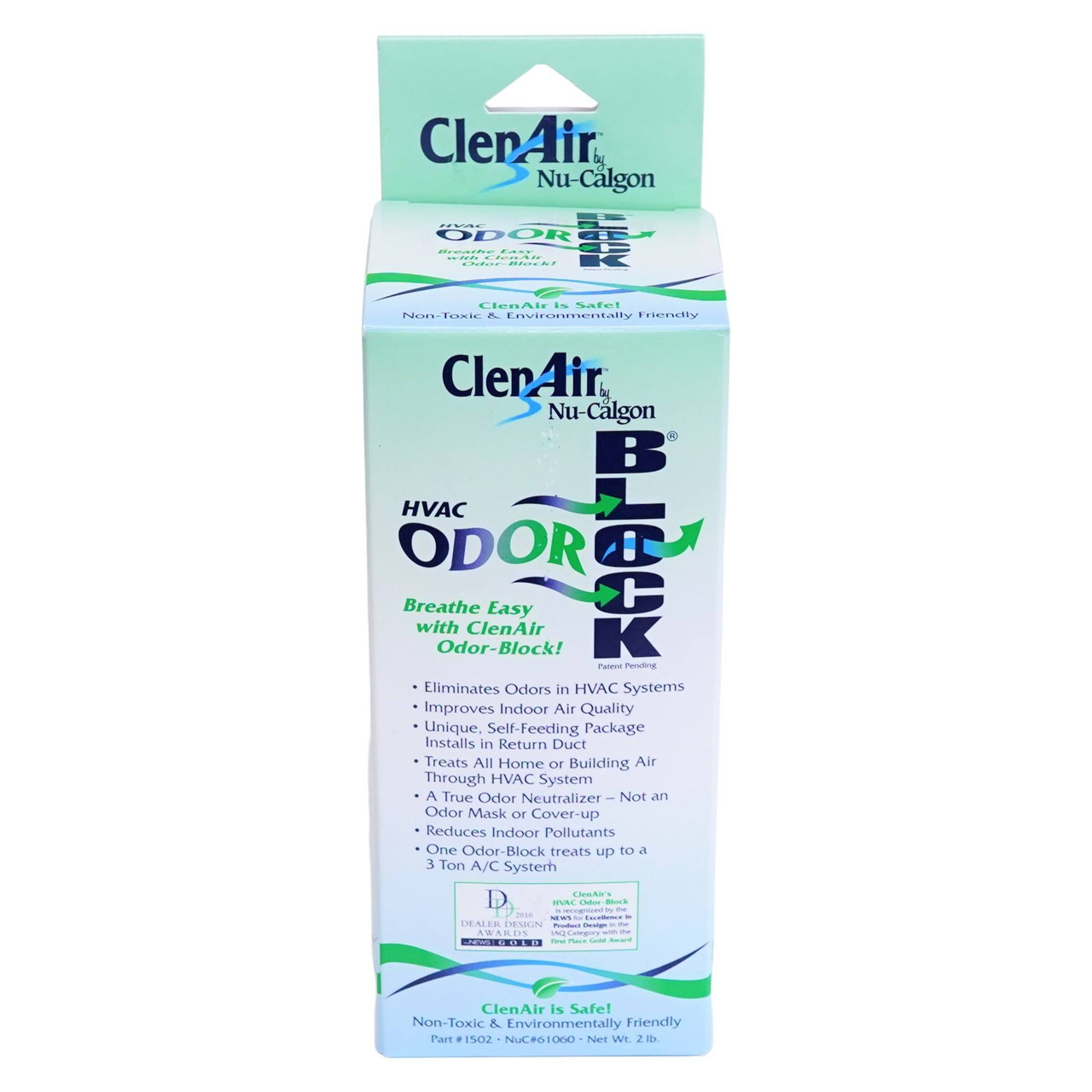 ClenAir HVAC Odor Block Indoor Air Quality Supply 1502