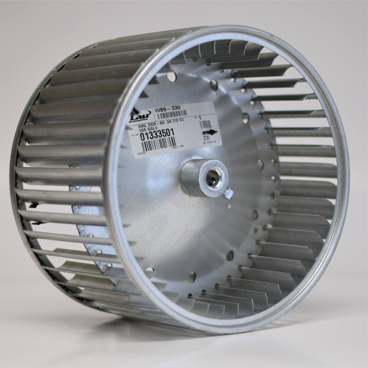 Lau Blower Wheel DD9-6 x 1/2, CW Convex | McCombs Supply