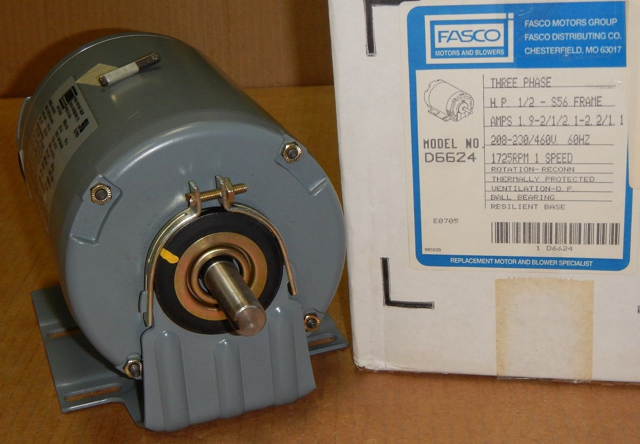 Motor, Fasco Replacement. McCombs Supply Co. D6624