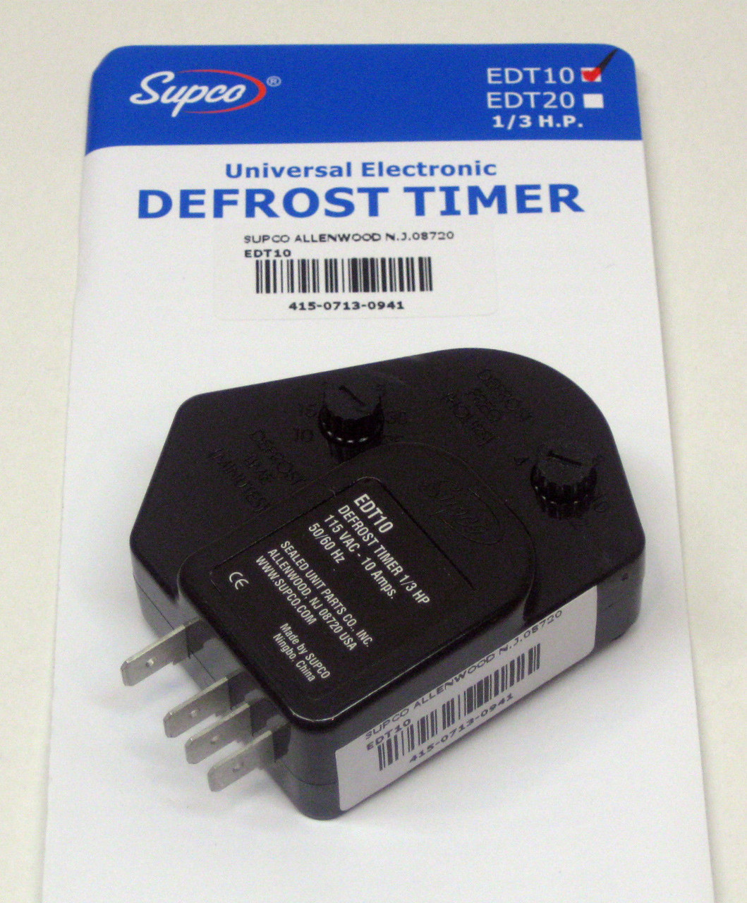 Edt10 Supco Refrigerator Defrost Timer Control Universal 120 Volt 10 Amp