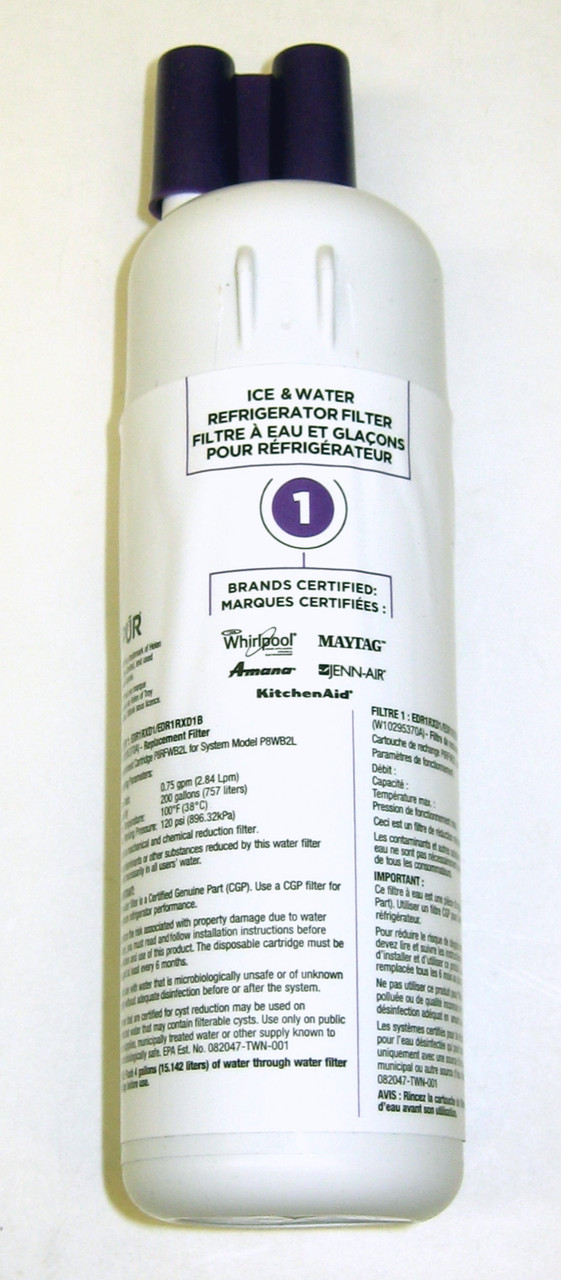 Whirlpool Pur Refrigerator Water Filter Mccombs Supply Co Edr1rxd