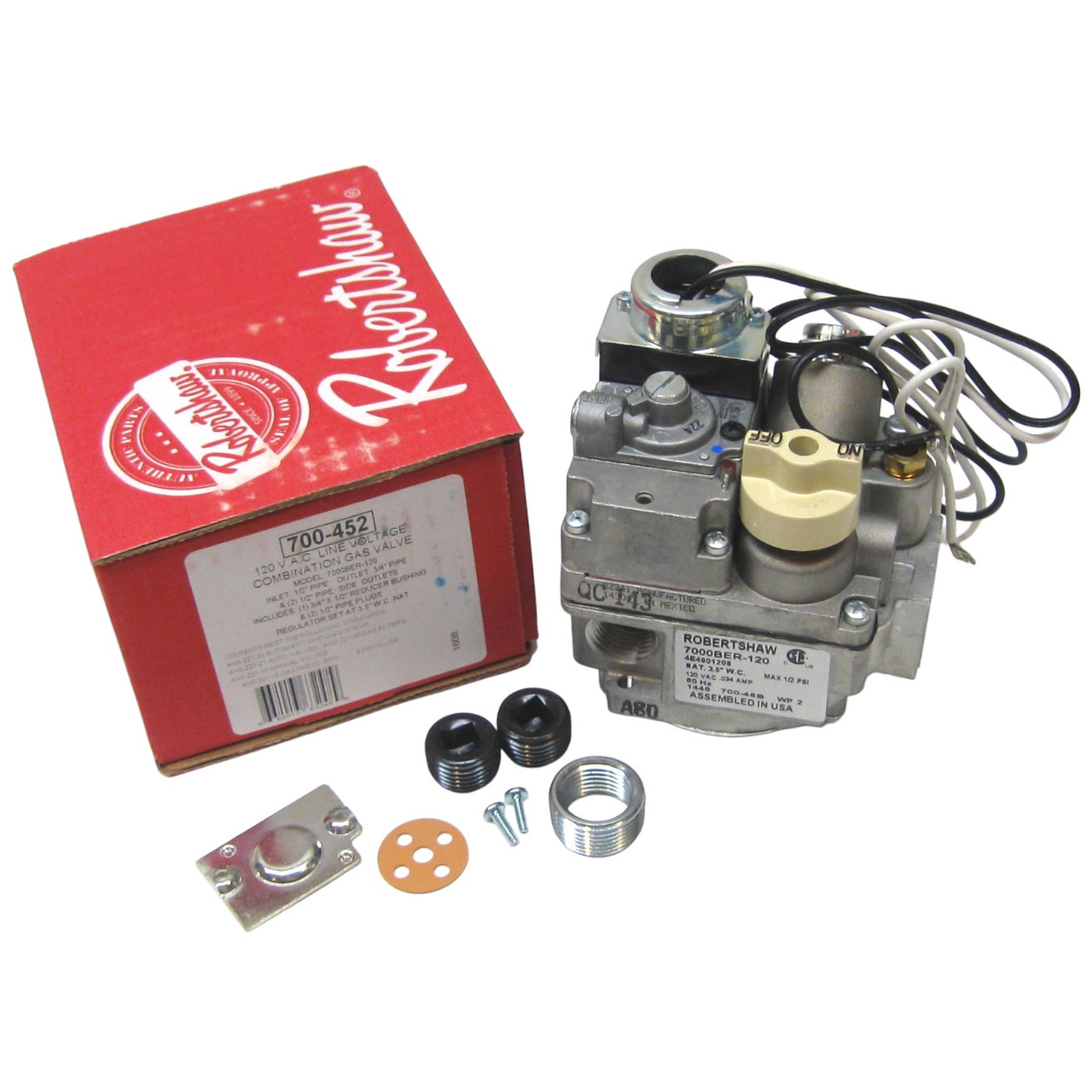 Robertshaw Gas Valve for Vulcan | McCombs Supply | 700-452