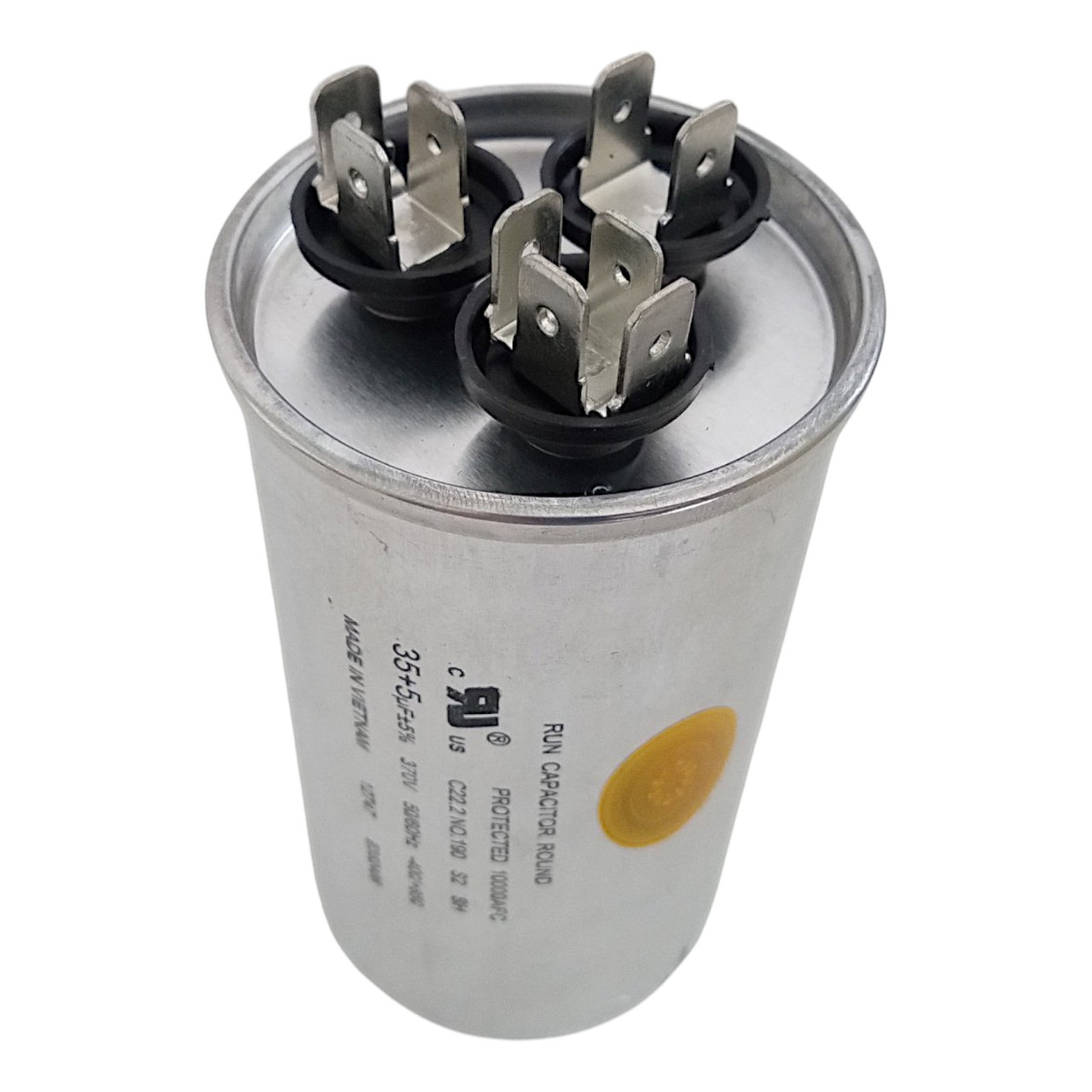CD35+5X370R 35/5 MFD 370V Round Dual Run Capacitor | McCombs Supply Co