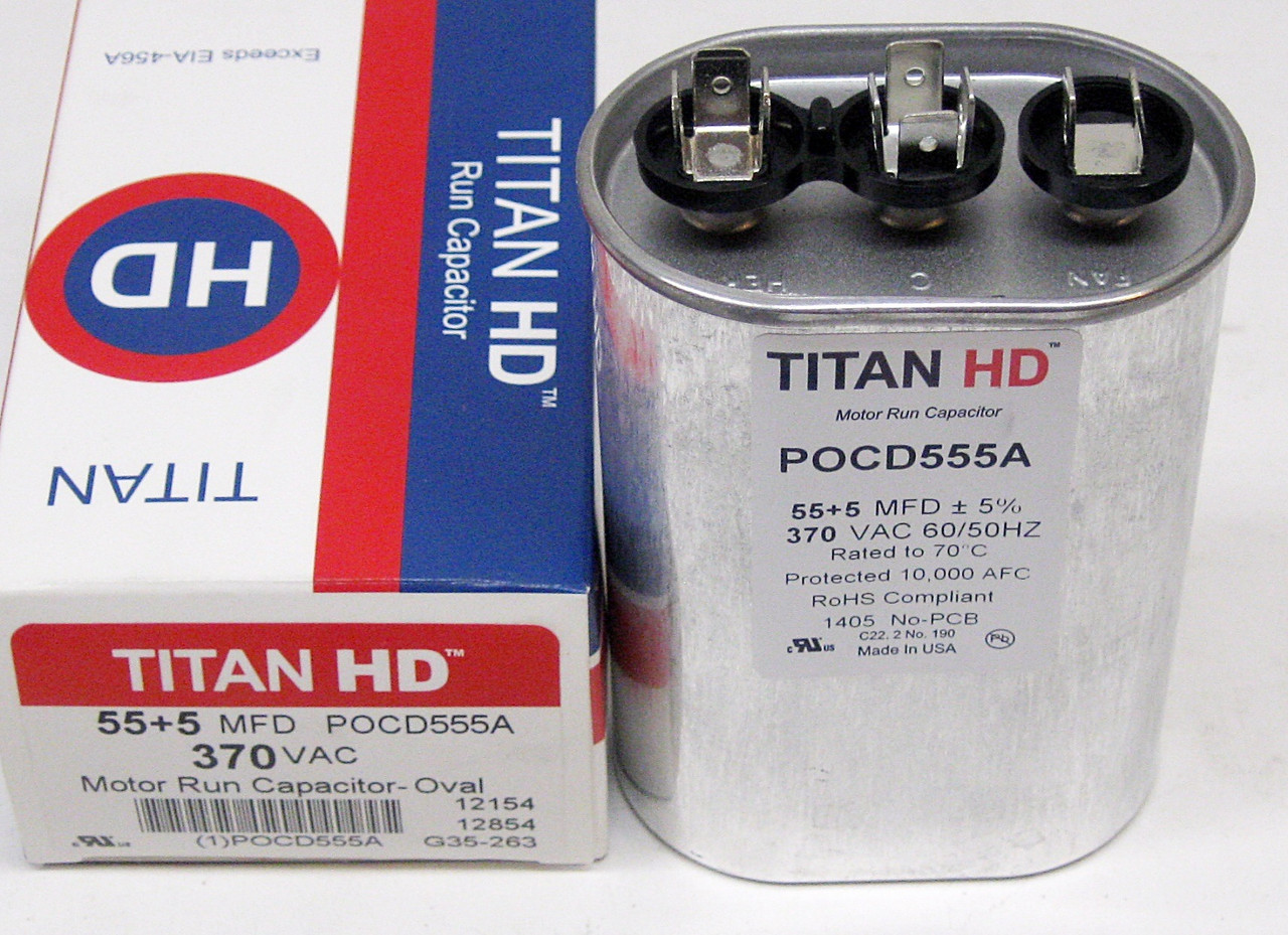DCDC NEW アップバーター 50W 無線機 対応 CP-741 Run Capacitor, Titan HD Replacement. | McCombs Supply Co. | POCD555A