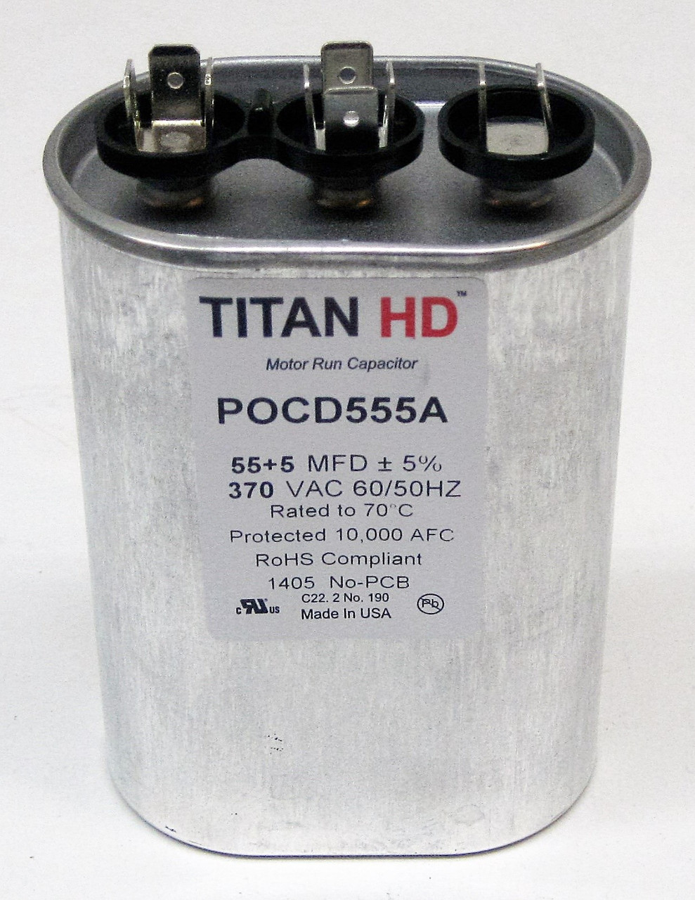 Run Capacitor, Titan HD Replacement. | McCombs Supply Co. | POCD555A
