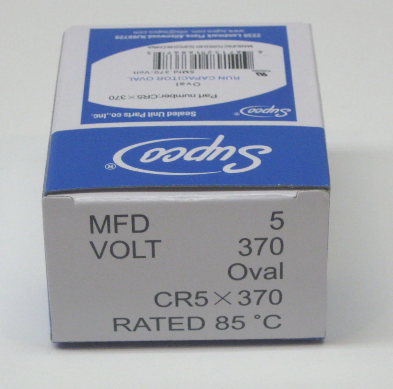 P291-0754 - Carrier P291-0754 - 440V Single Oval Run Capacitor, 7.5 MFD