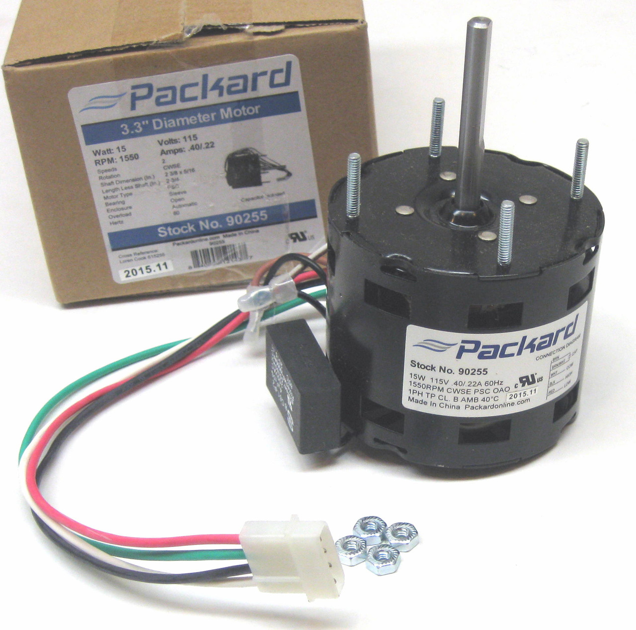Ventilator Motor for Loren Cook 615255 | McCombs Supply | 90255