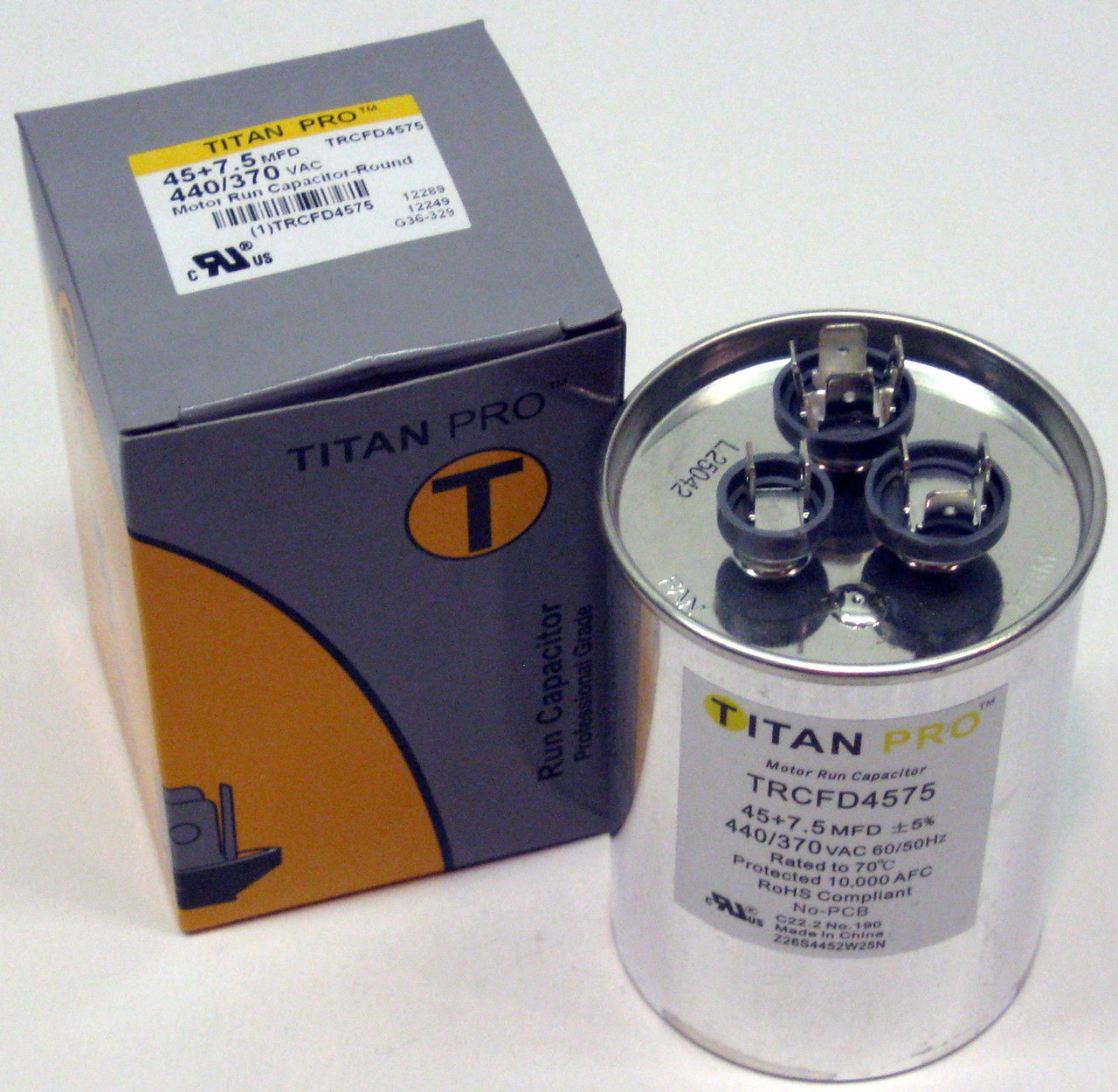 Run Capacitor, Titan Pro Replacement. | McCombs Supply Co. | TRCFD4575