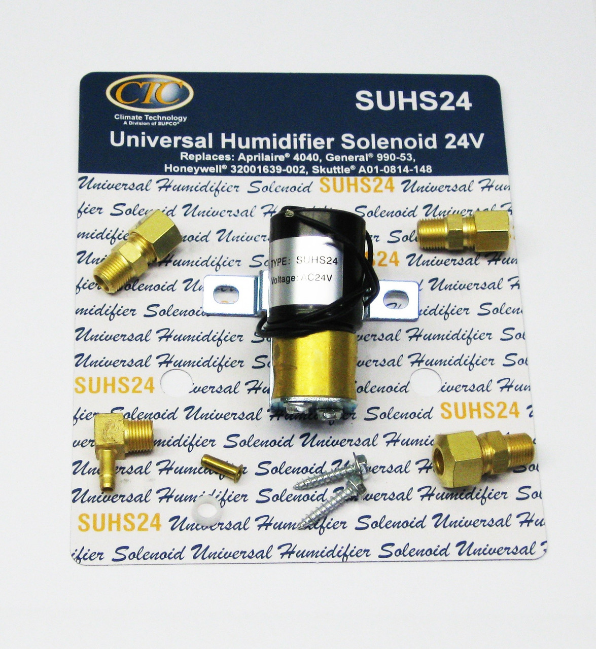 AMI PARTS Universal Humidifier Solenoid Valve Replacement Kit UHS24 24V AMI PARTS Universal Humidifier Solenoid Valve Replacement Kit UHS24 24V