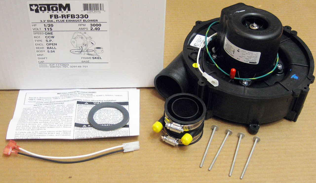 Rotom Draft Inducer Furnace Motor | McCombs Supply Co | RFB330