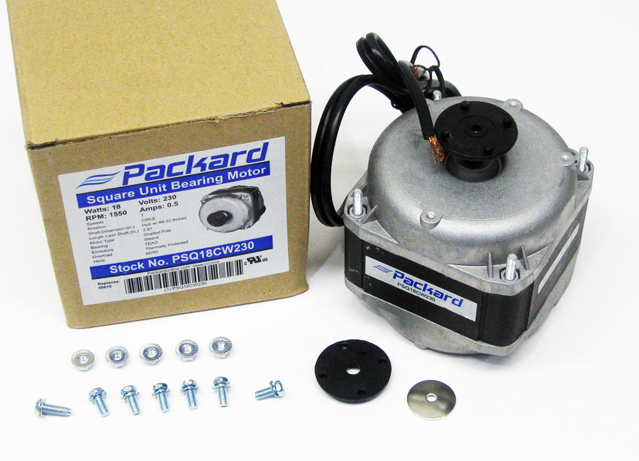 Square Shaded Pole Unit Bearing Motor | McCombs Supply Co | PSQ18CW230