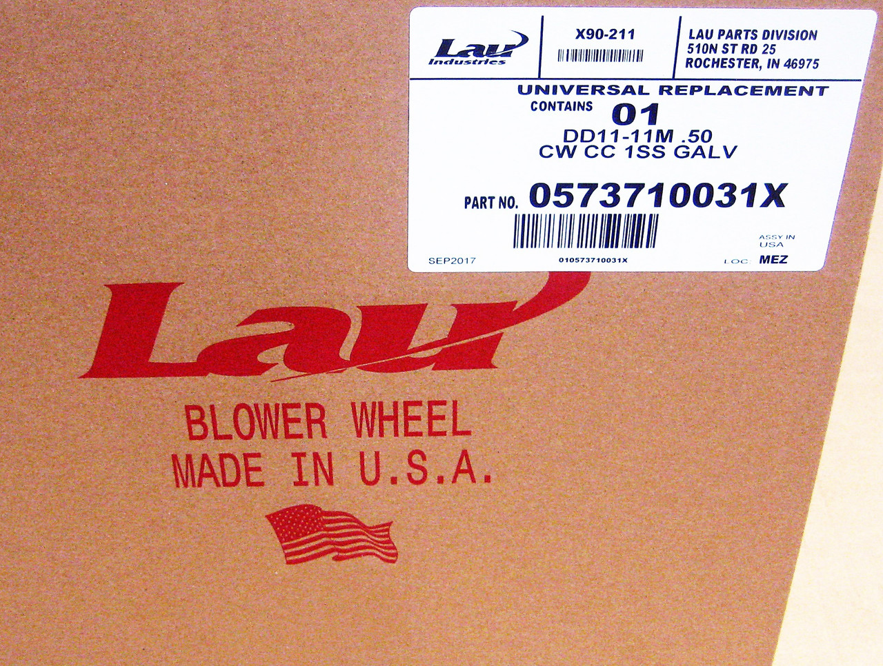 Lau Blower Wheel for Carrier Supply Co LA22ZA120