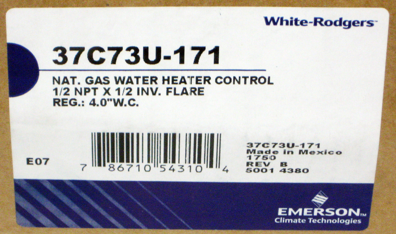 Water Heater Gas Thermostat Supply 37C73U171