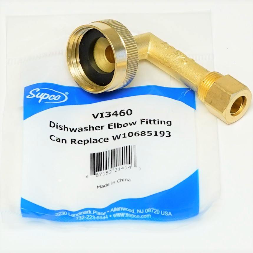 Dishwasher Elbow Fitting For Whirlpool Mccombs Supply Co Vi3460