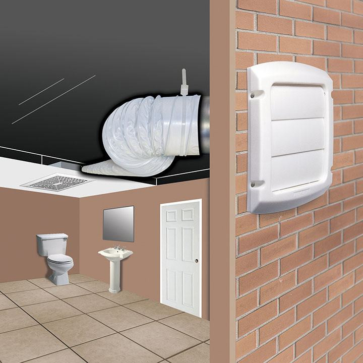 Dundas Jafine Bathroom Fan Vent Kit | McCombs Supply Co | EXWTZW