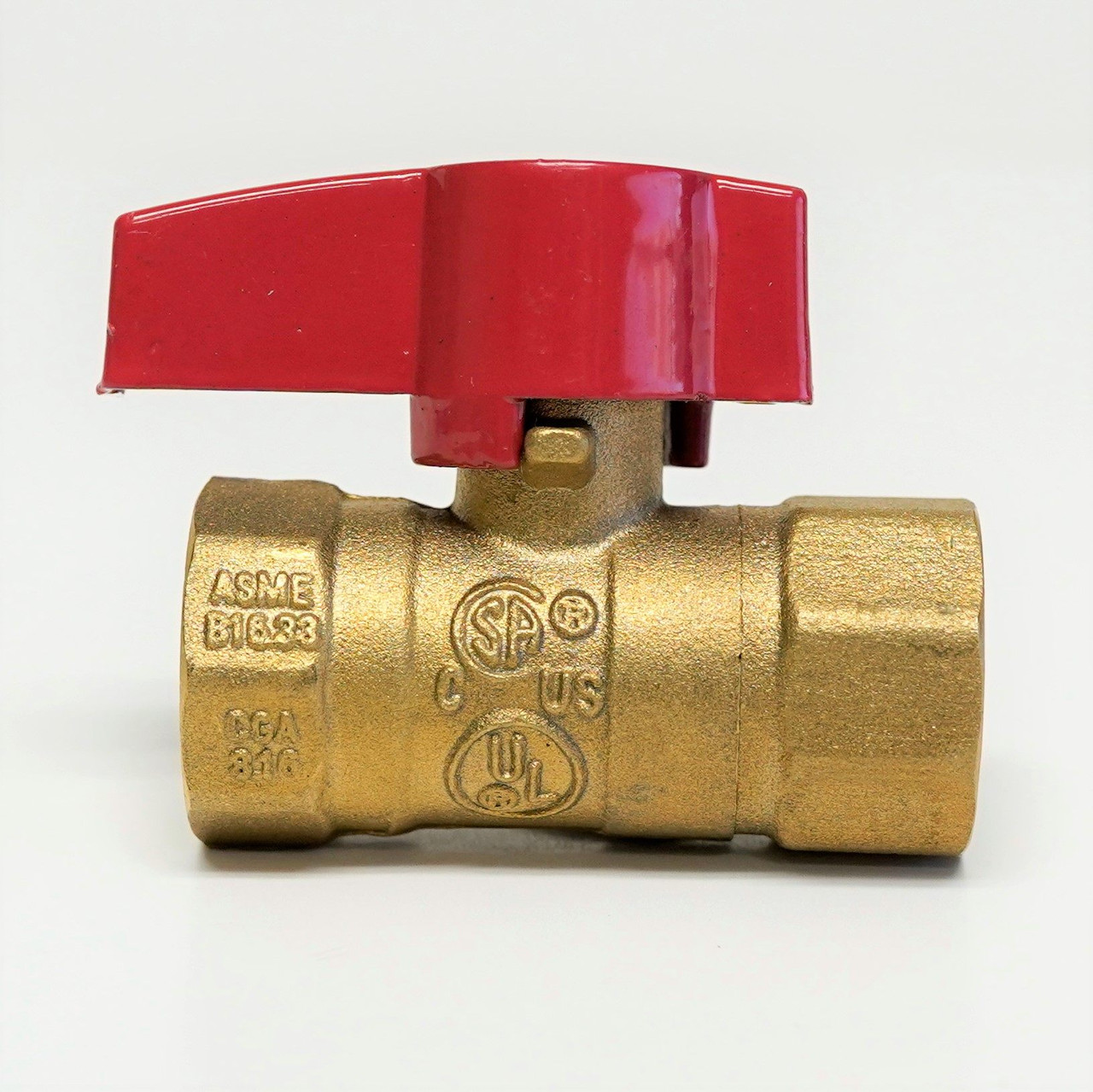 ProLine 1 In. FIP x 1 In. FIP Brass Gas Cock Ball Valve, 2-Piece Body - Anderson Lumber