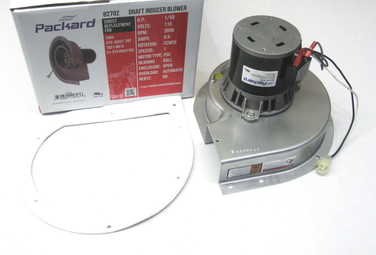 Packard Draft Inducer Motor For York Mccombs Supply Co 702 Packard Draft Inducer Motor For York Mccombs Supply Co 702