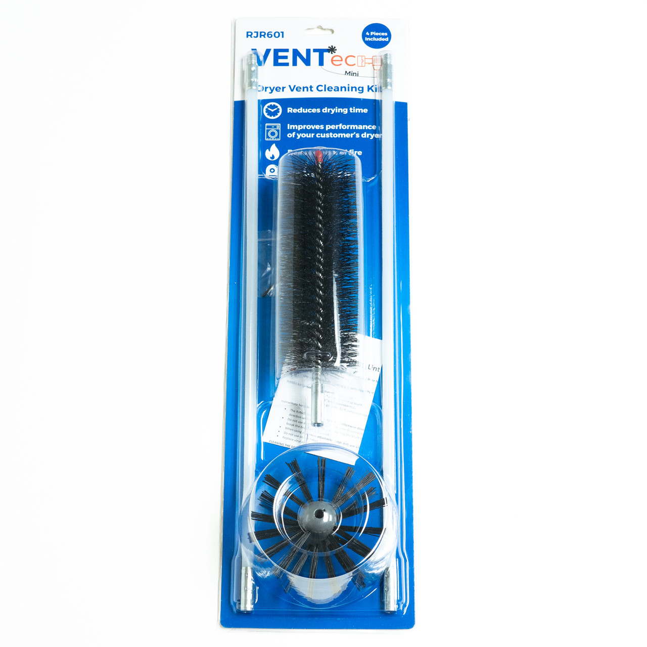 Gardus LintEater Jr. Dryer Vent Cleaning System, 6 in. x 3 in. x