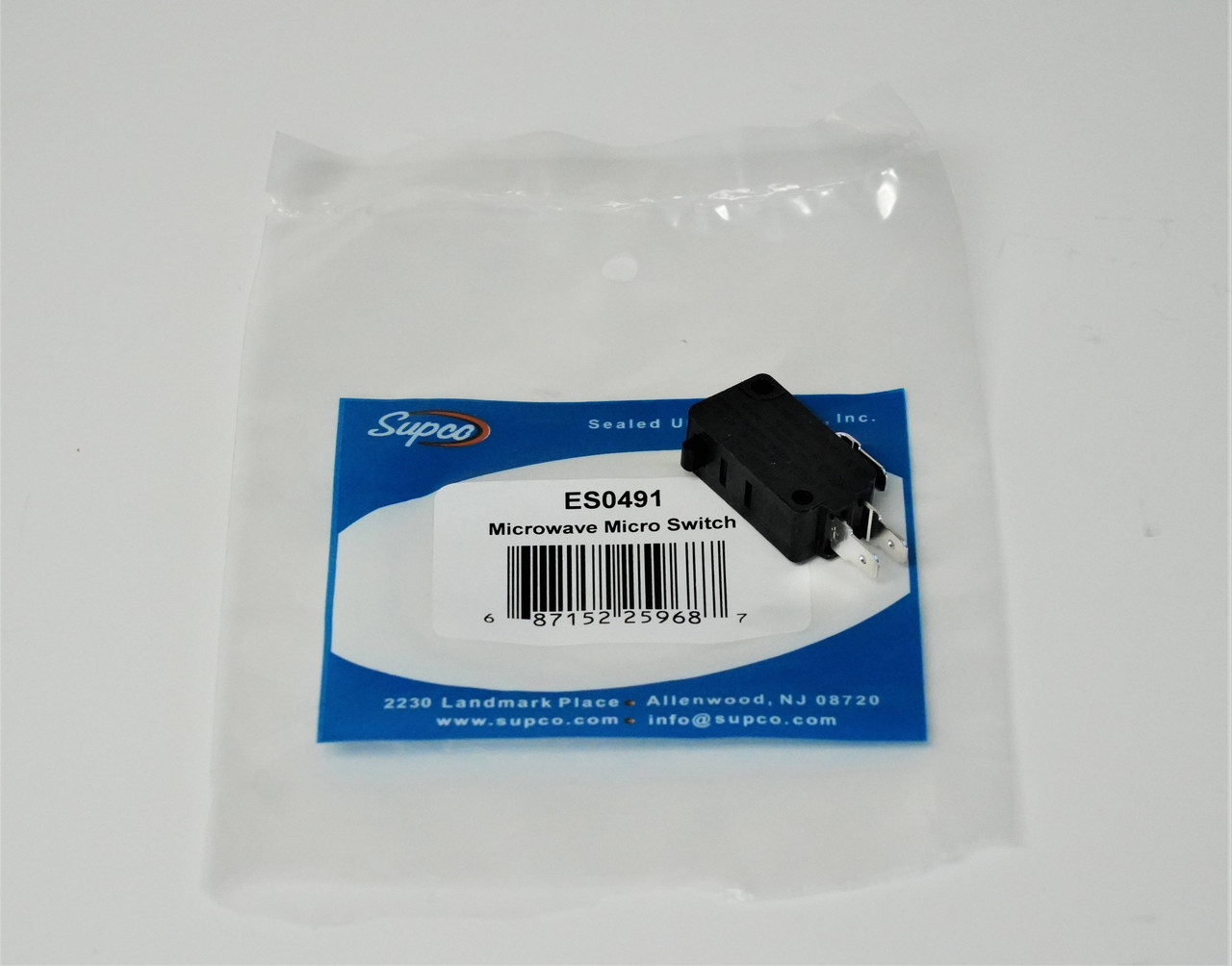 Supco Microwave Door Interlock Switch | McCombs Supply Co | ES0491