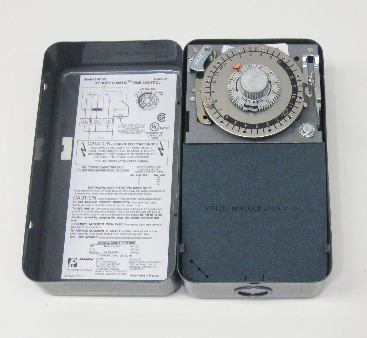 Paragon Refrigeration Defrost Control | McCombs Supply Co | 8141-00