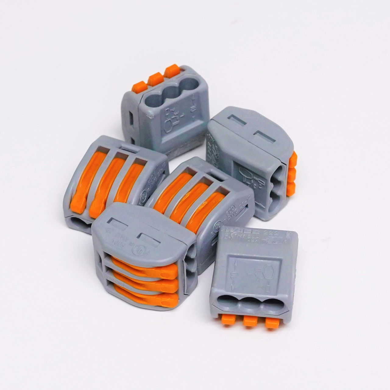 3 Position Terminal Block Splice Lever Connector Wago® 222-413