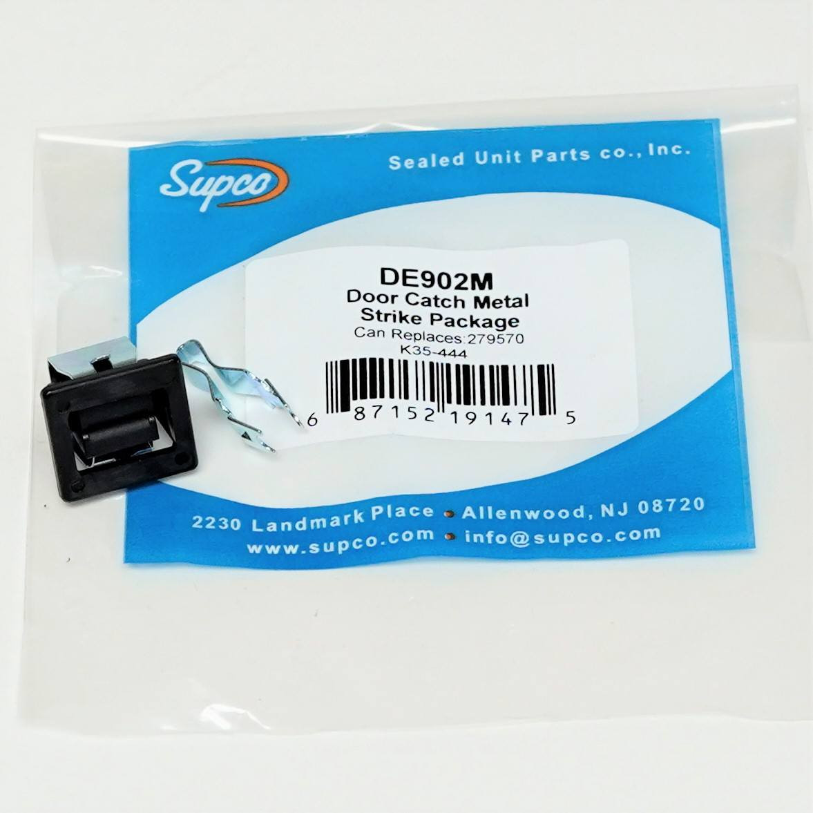 Supco Dryer Door Latch Kit | McCombs Supply Co | DE902M