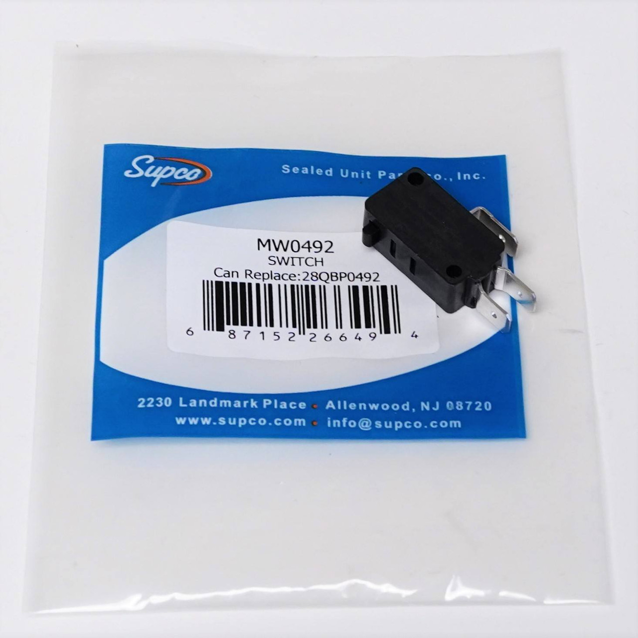 Supco Micro Microwave Switch | McCombs Supply Co | MW0492