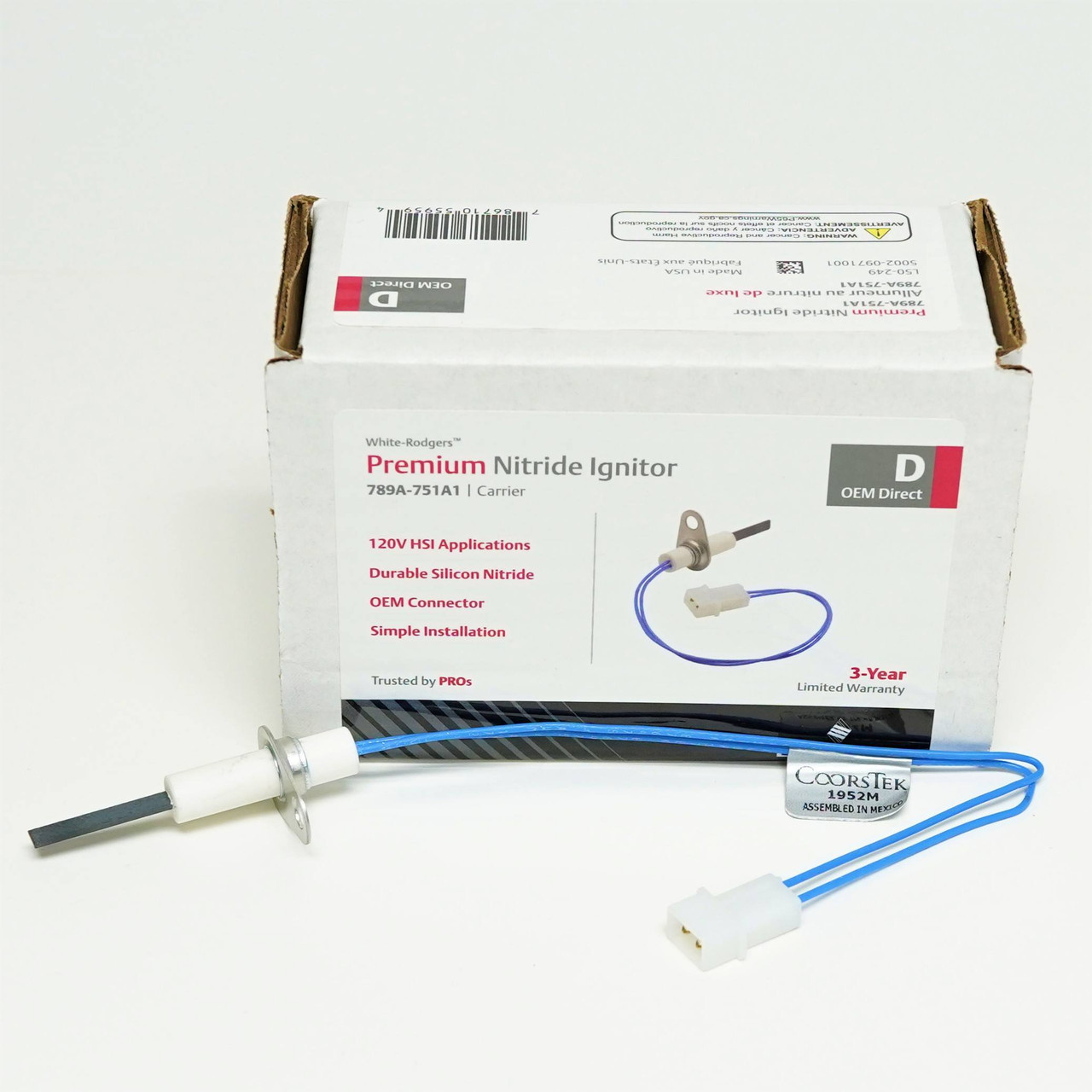 Replacement For Carrier Bryant Payne Furnace Hot Surface Ignitor