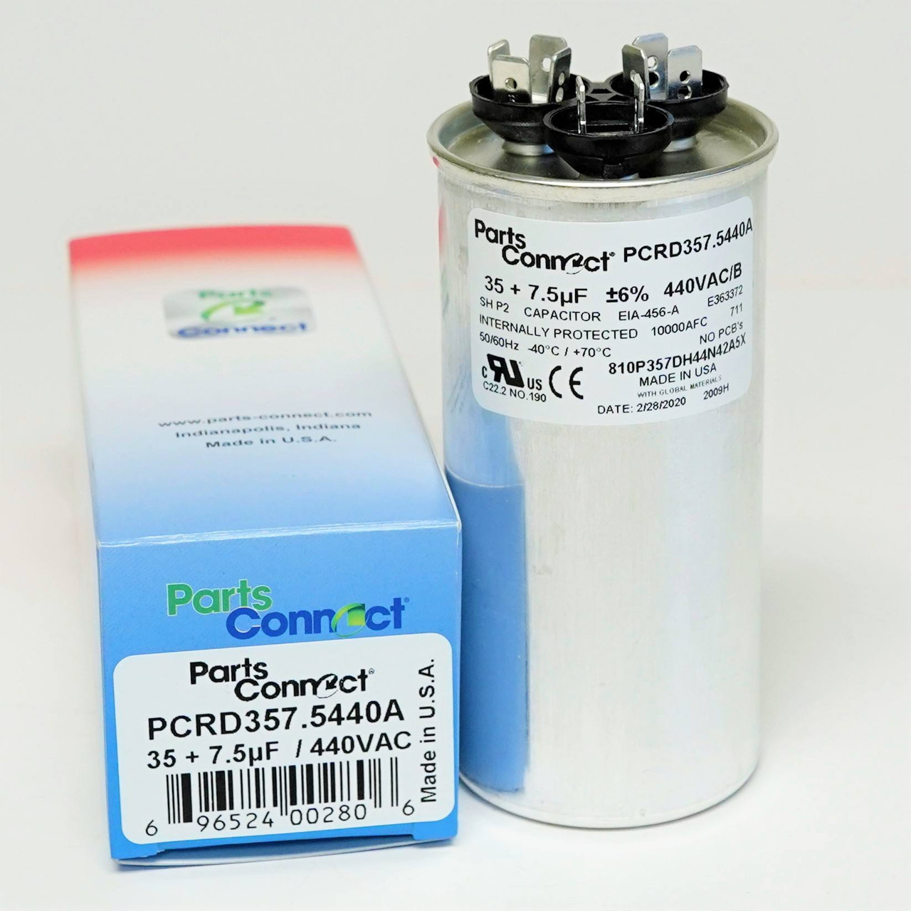 American Capacitor 35, 7.5 mfd 440V | McCombs Supply | PCRD357.5440A