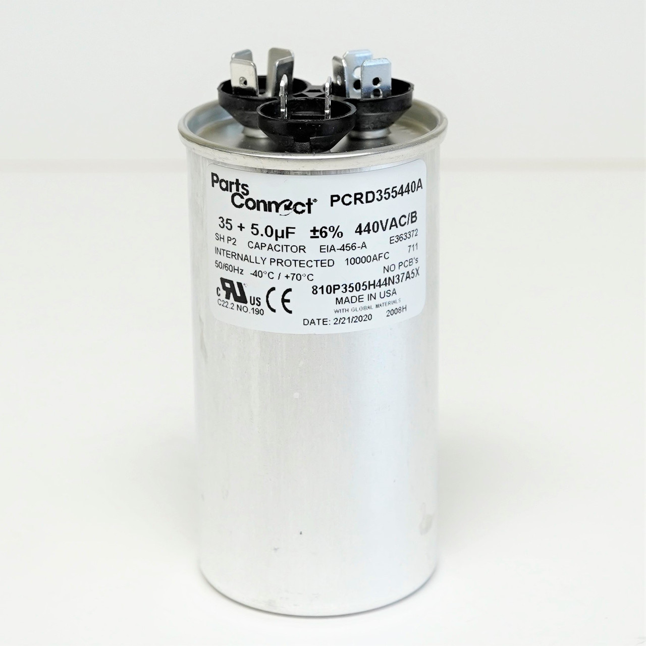 その他 Mi. USA Made Replacement for Trane Capacitor 35/5 uf MFD 440