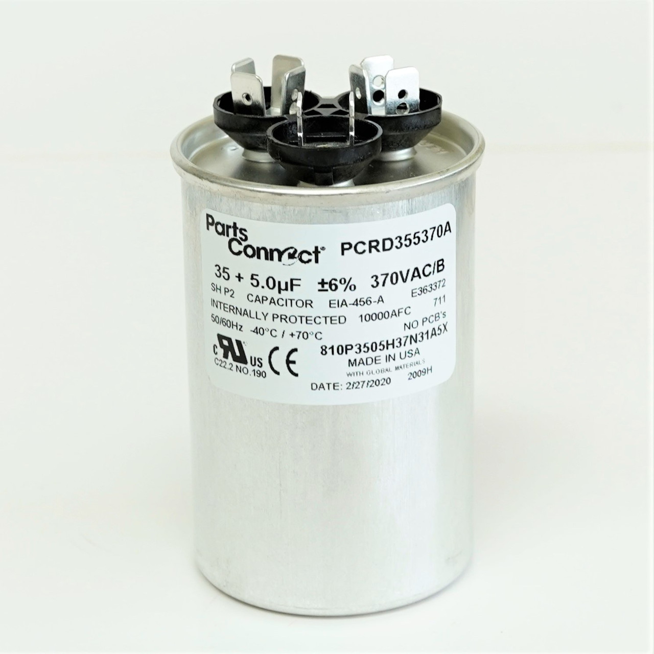 American Run Capacitor 35, 5 mfd 370V | McCombs Supply | PCRD355370A
