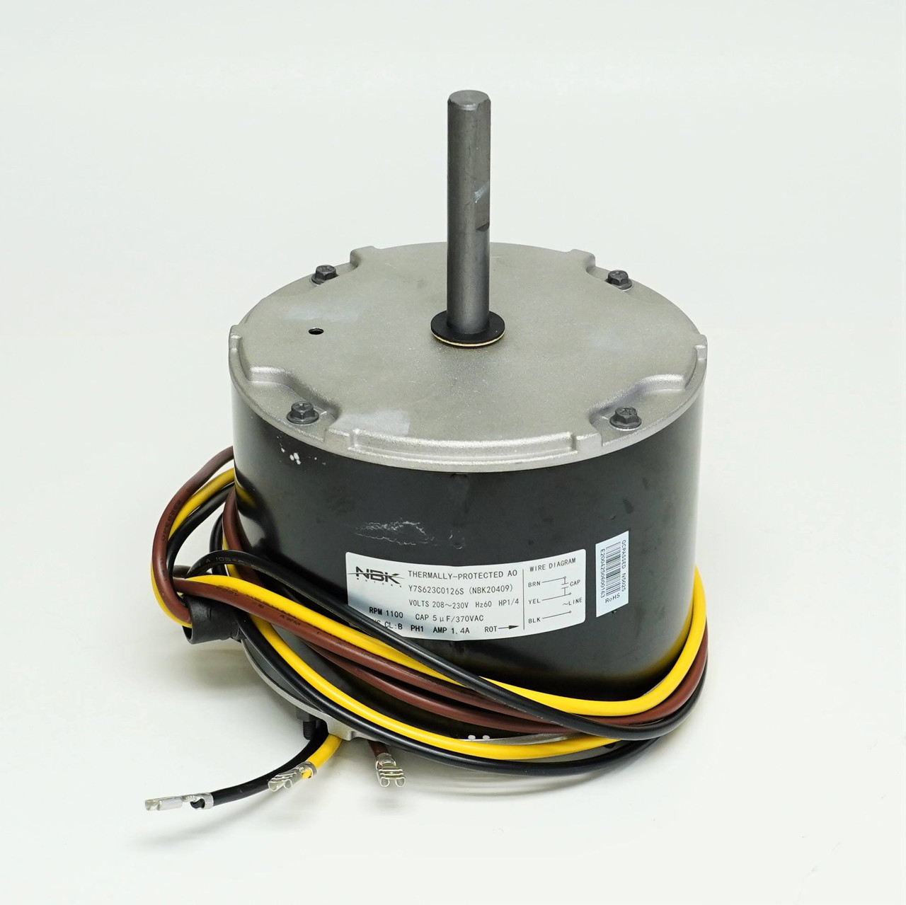 Condenser Fan Motor Replacement Genteq 3S047 Carrier Bryant Payne HC39GE226