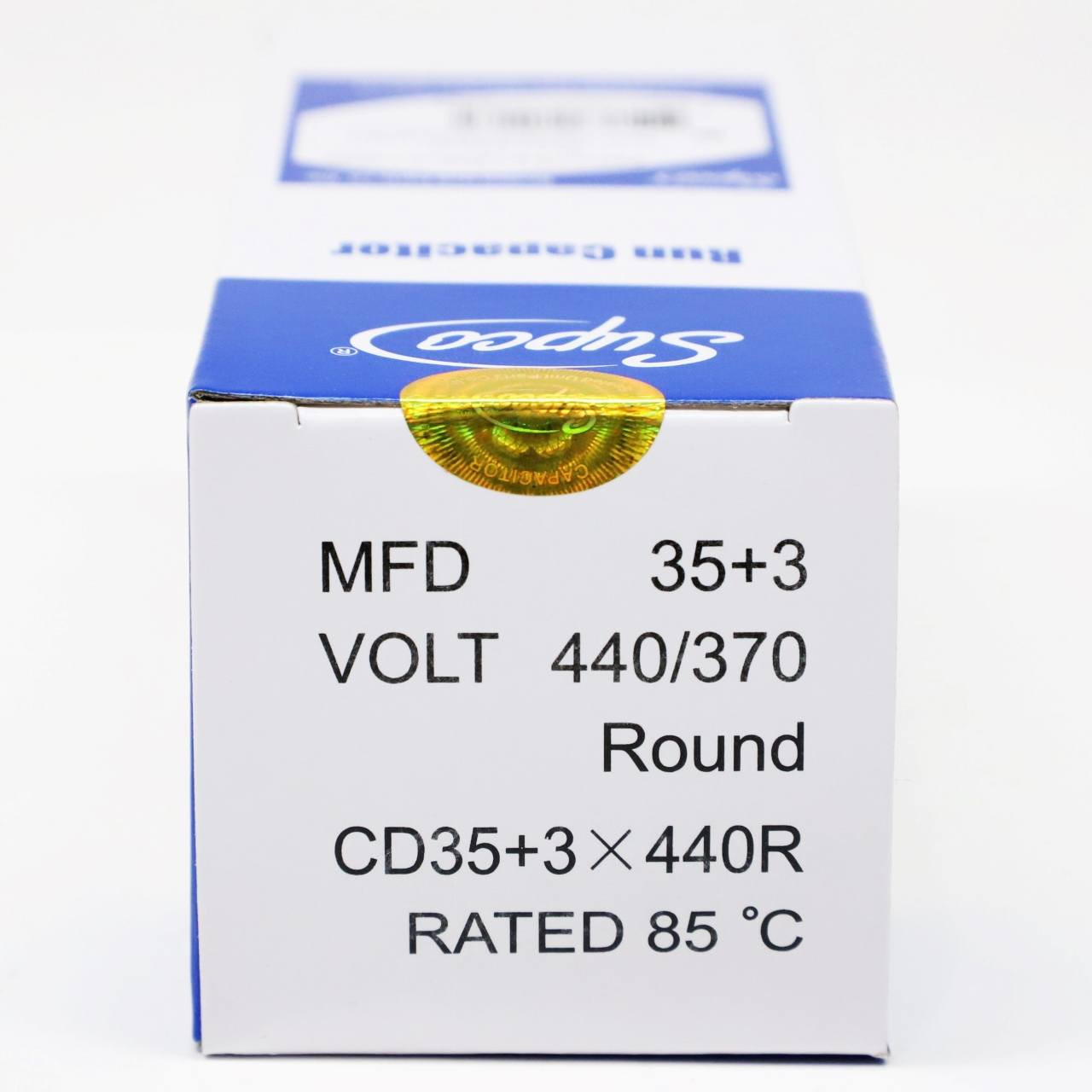 Round Run Capacitor 35+3 MFD 440V | McCombs Supply | CD35+3X440R