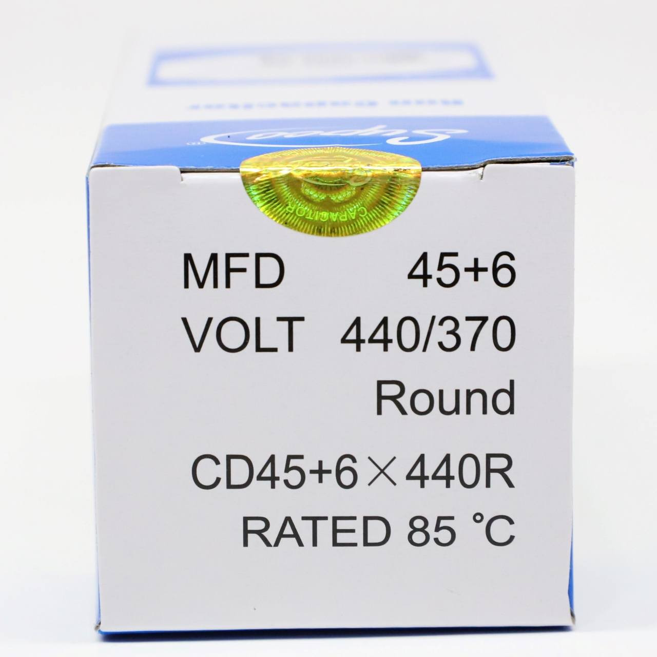 Round Run Capacitor 45+6 MFD 440V | McCombs Supply | CD45+6X440R