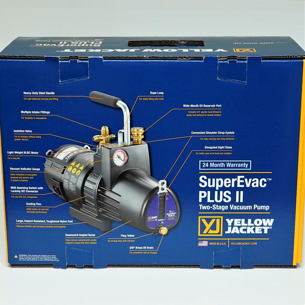 ☆Hir☆ Amazon.com: Yellow Jacket 93760 SuperEvac Plus II - 6 CFM