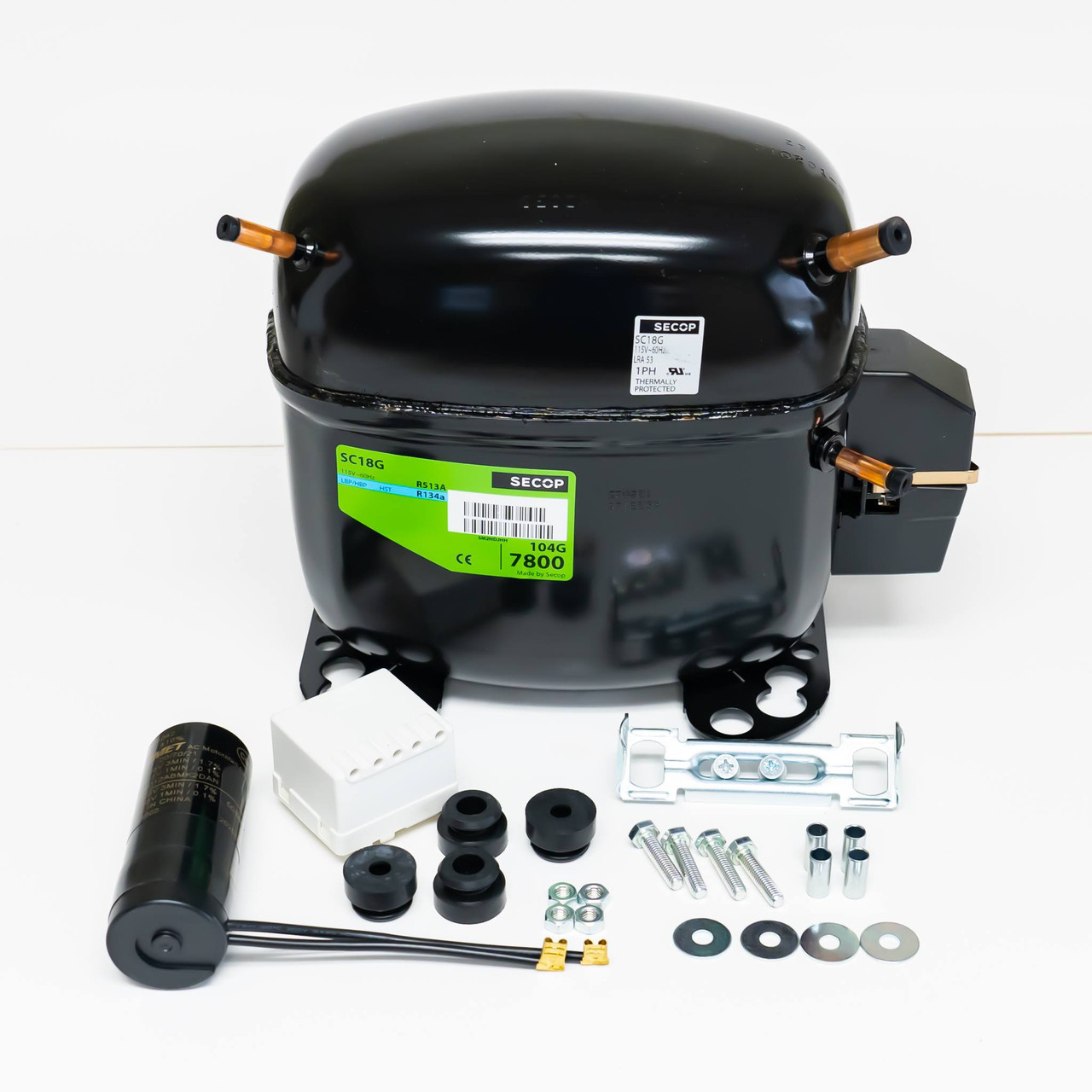 Secop Refrigeration Compressor 1/2+HP | McCombs Supply Co | SC18G