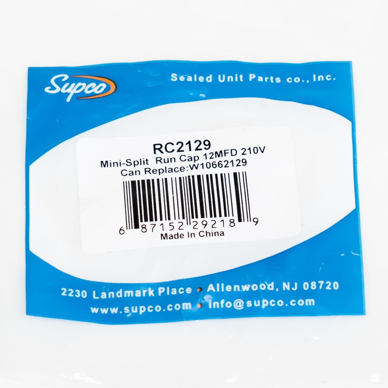 Supco Refrigerator Freezer Run Capacitor | McCombs Supply Co