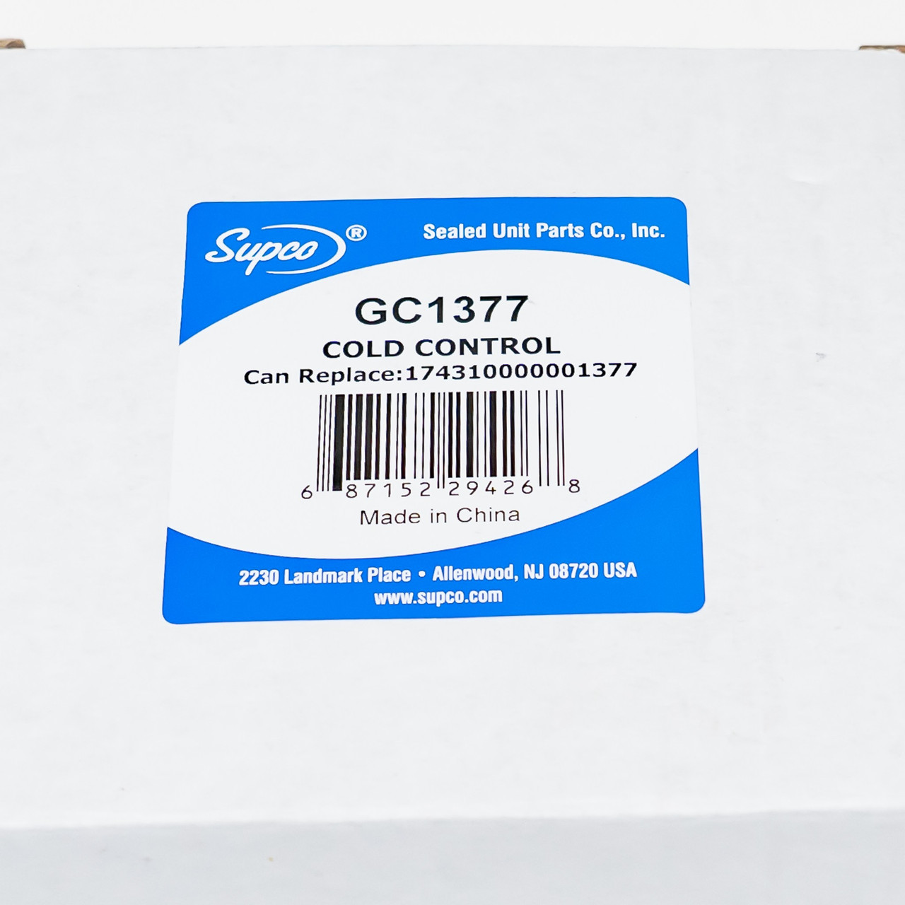 Supco Refrigerator Cold Control for Midea | McCombs Supply Co | GC1377