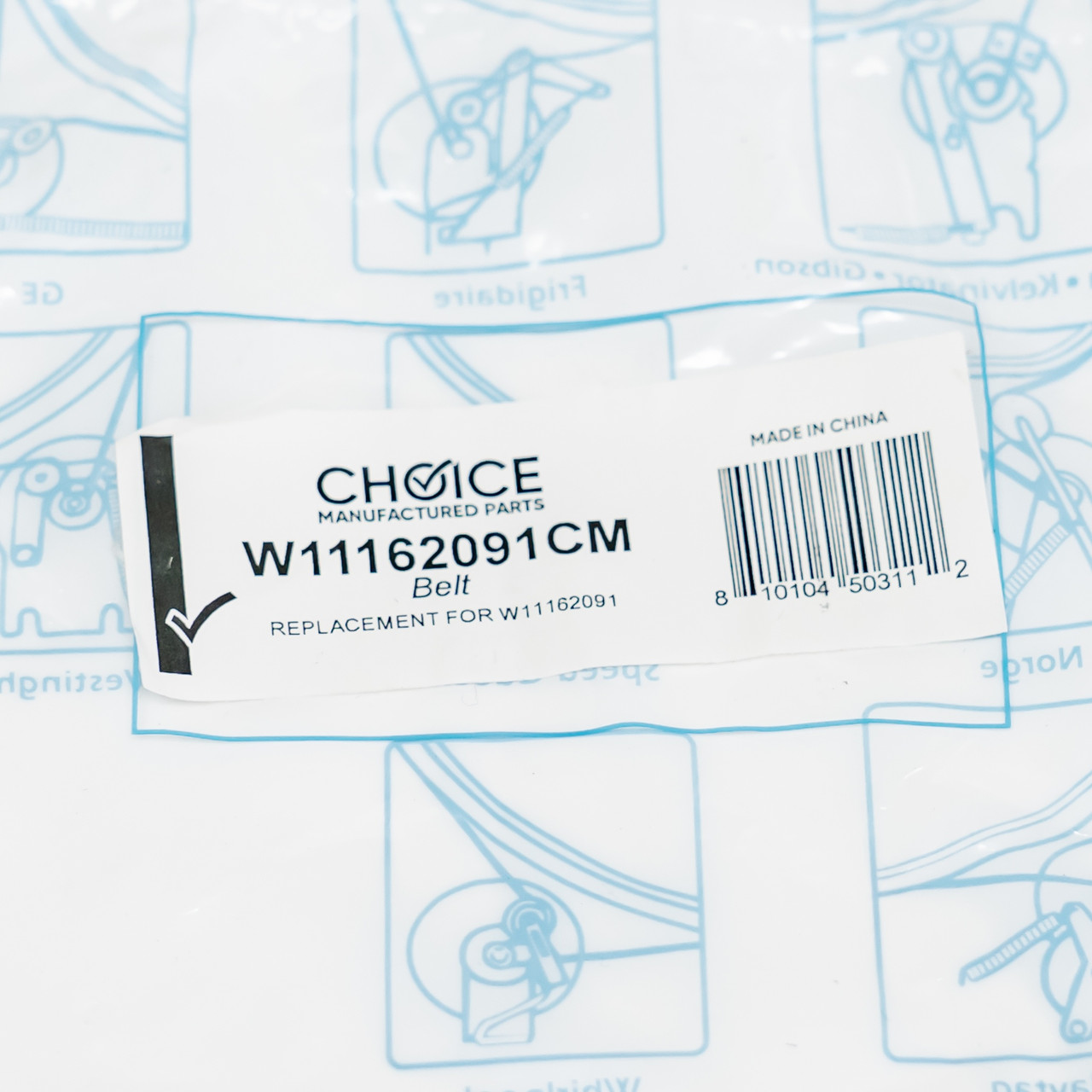 Choice Dryer Belt for Whirlpool Supply Co W11162091