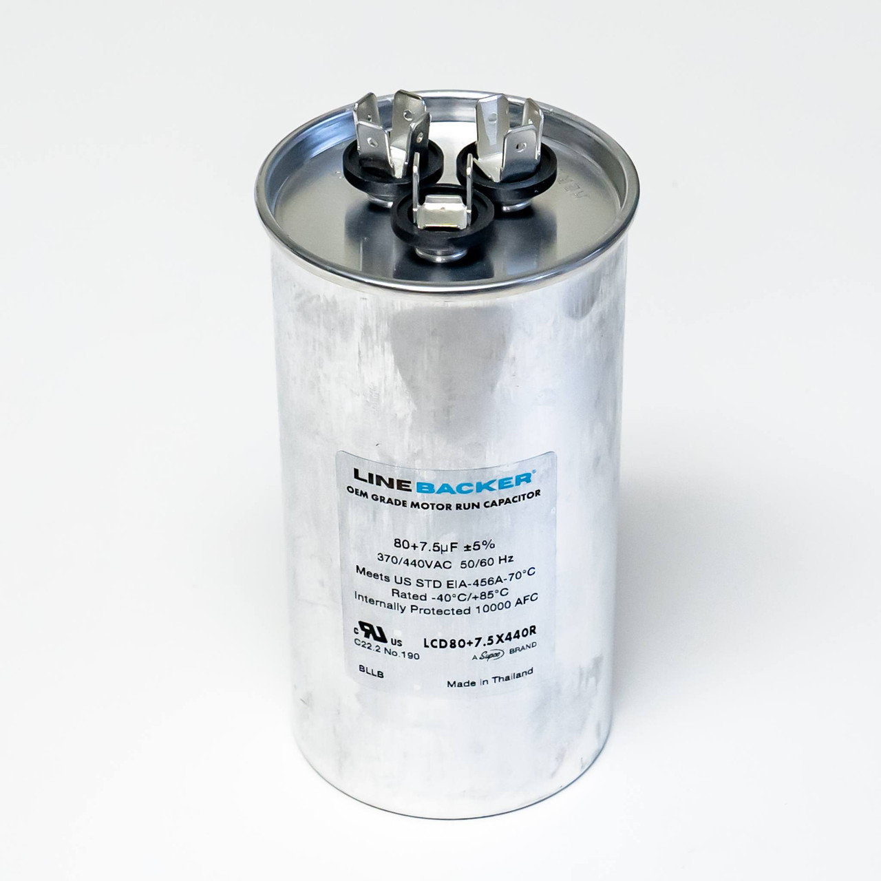 SUPCO AM5575R HVAC Capacitor - 55+7.5 MFD, American Made, Brand New