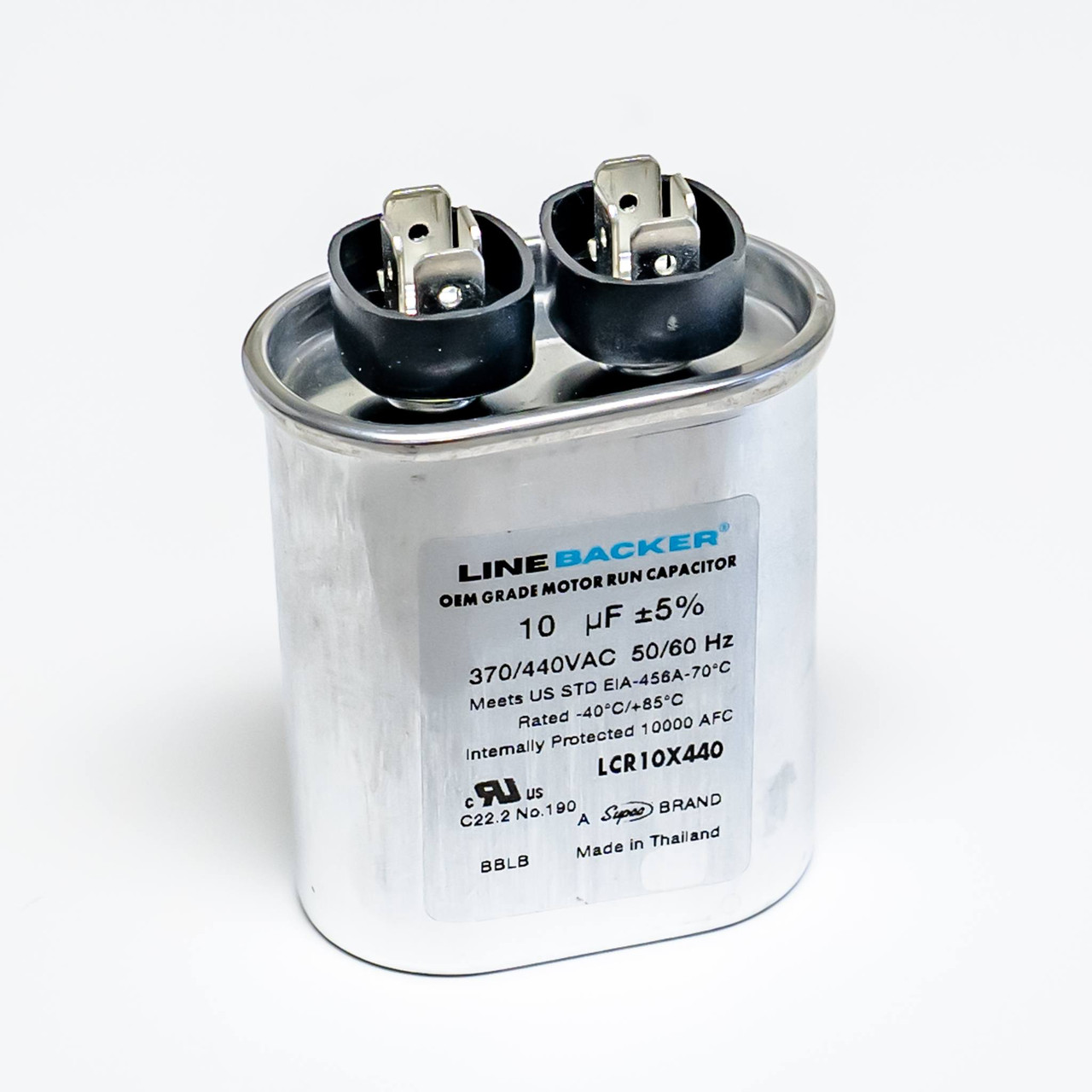 Supco Linebacker 10 MFD 440V Oval Run Capacitor Supply
