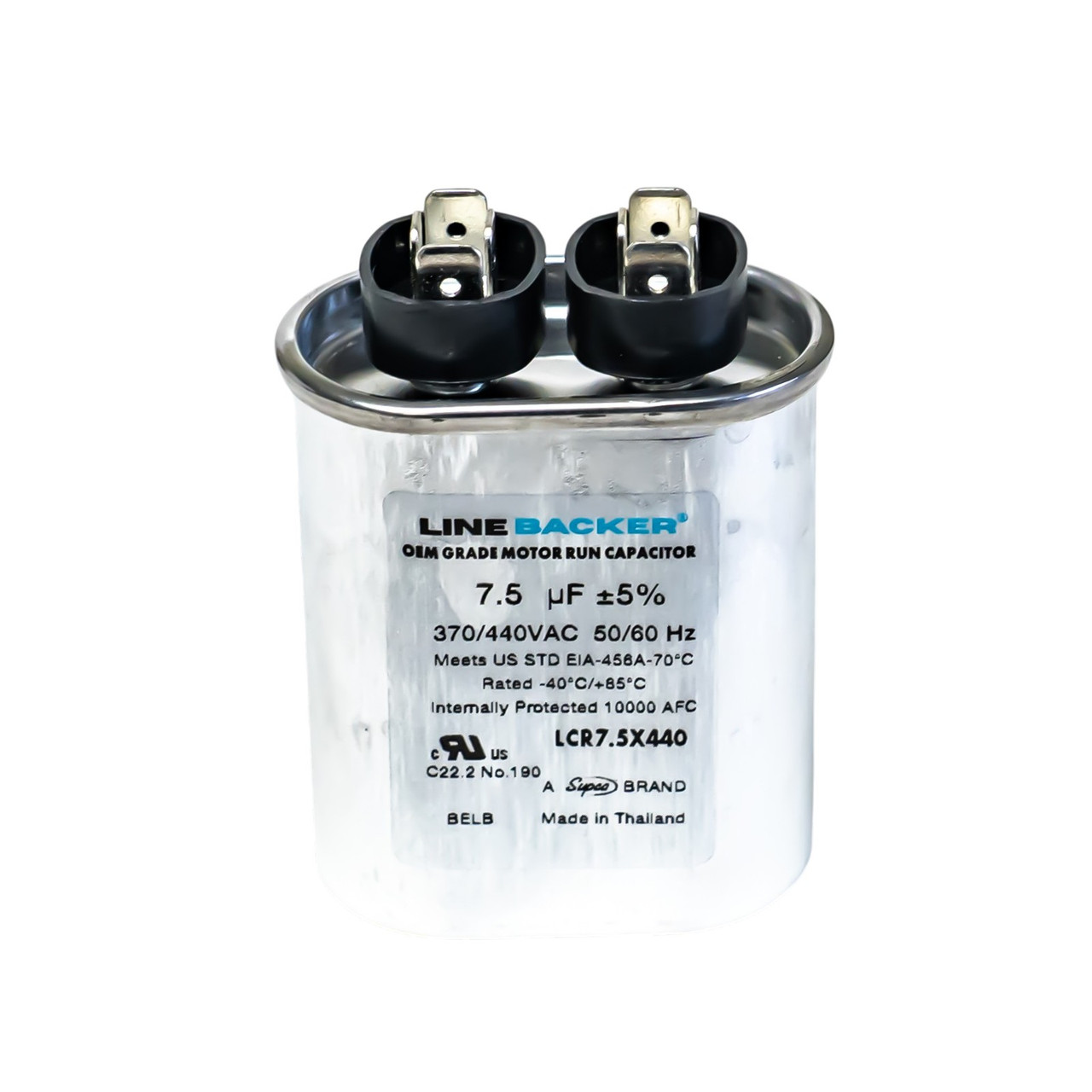 Supco Linebacker 7.5 MFD 440V Oval Run Capacitor | McCombs Supply