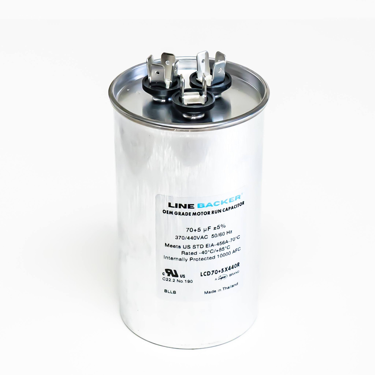 Supco Linebacker 70/5 MFD 440V Round Run Capacitor | McCombs