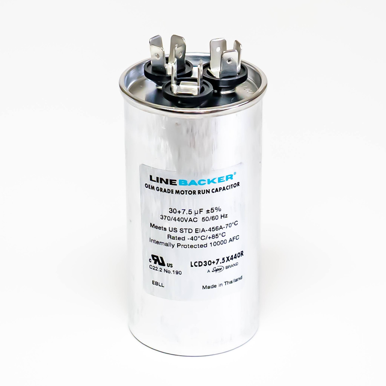 Supco Linebacker 30/7.5 MFD 440V Round Run Capacitor | McCombs Supply
