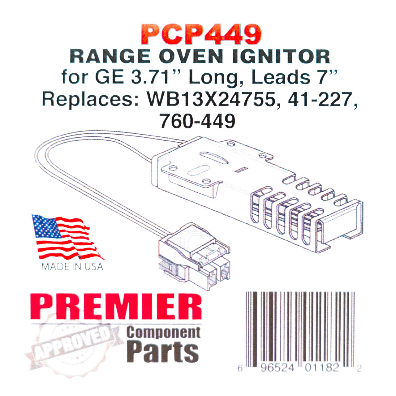 thumbnail image 2 of GE WB13X25261 Oven Igniter Replacement – Electric Range & Stove Ignitor For GE Models 2 of 3