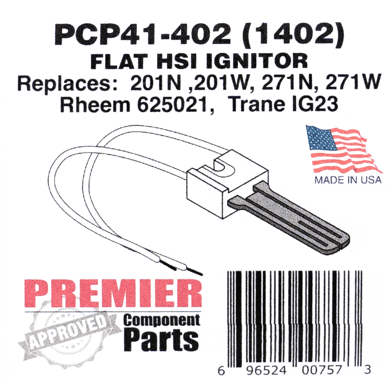 HVACR - Robertshaw 41-408 Hot Surface Furnace Igniter, 120 VAC, 5 In. L - Foto 6